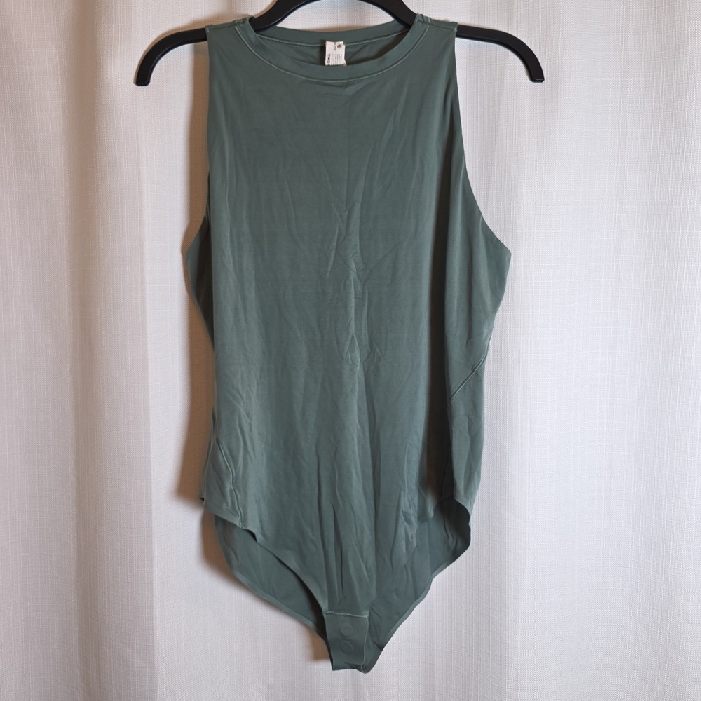 Lululemon Wundermost Ultra Nulu High Neck Sleeveless Bodysuit Sz XL
